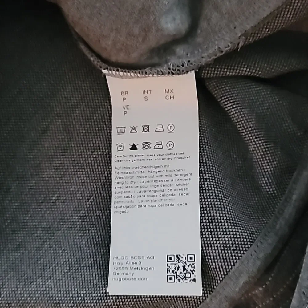 Hugo Boss Seeger Cotton Blend Small Gray Men's Hoodie
